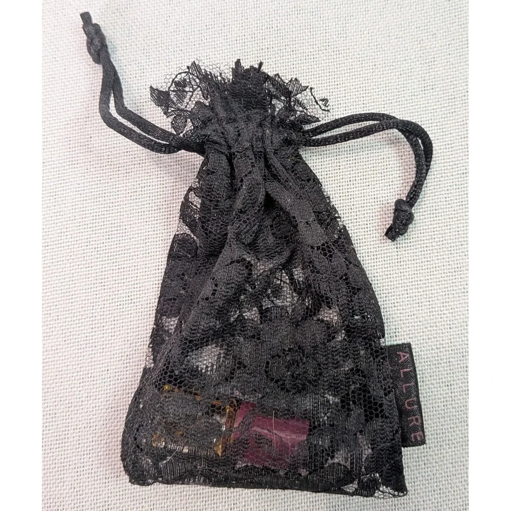Chanel Allure Sensuelle Parfum Women Mini 1.5in Excellent Lace Pouch Vintage